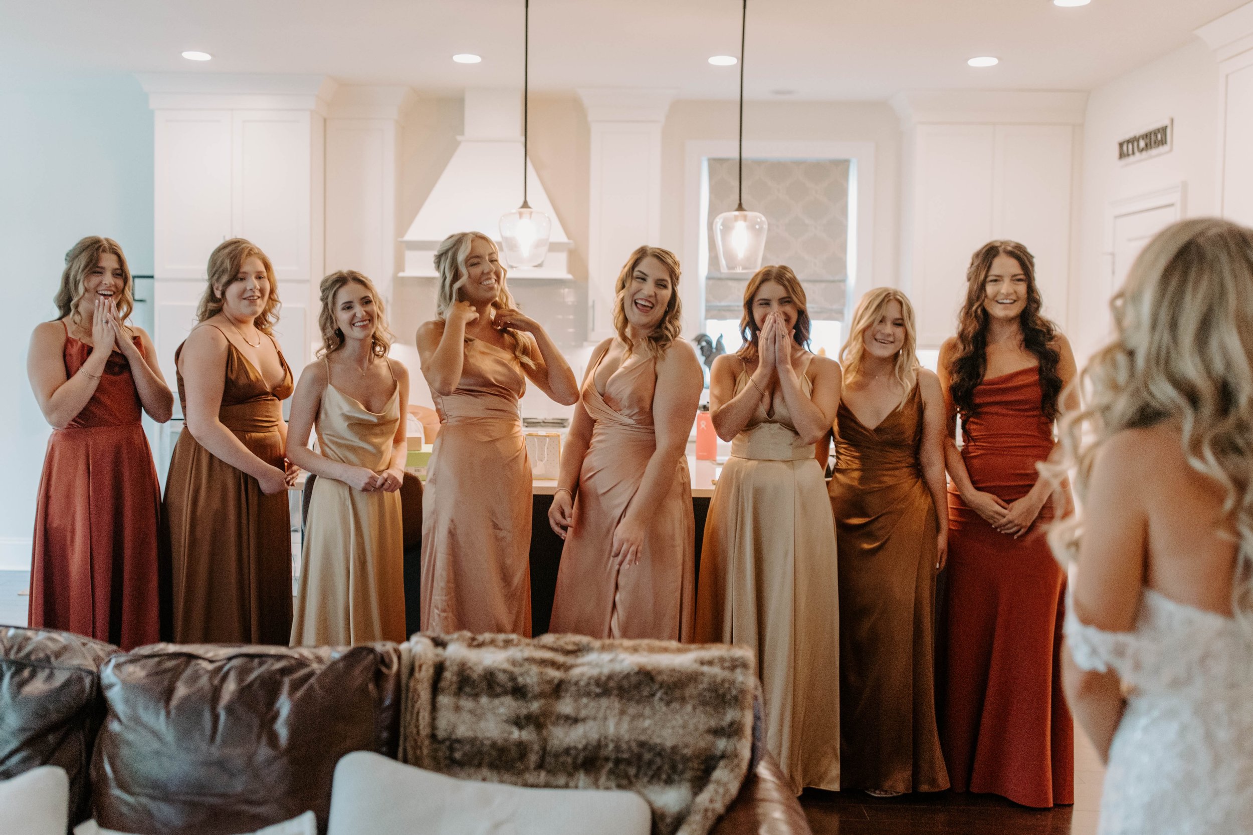 modern boho bridesmaids