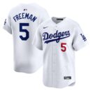 Newest 2025 Youth Los Angeles Dodgers Freddie Freeman White Home Player Custom MLB Baseball Jersey Fan Gift - All Over Printed